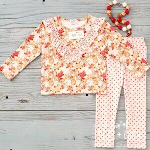 Deer and Roses Pants Set